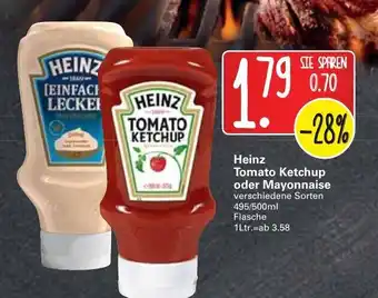 WEZ Heinz Tomato Ketchup oder Mayonnaise  495/500ml Angebot