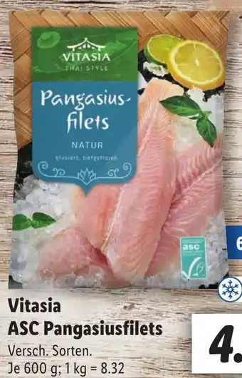 Lidl Vitasia ASC Pangasiusfilets 600 g Angebot