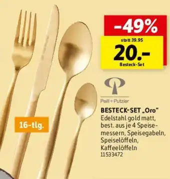 SCONTO Peill+Putzler BESTECK-SET „Oro" Angebot