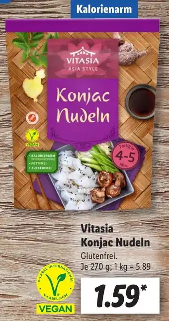 Lidl Vitasia Konjac Nudeln 270 g Angebot