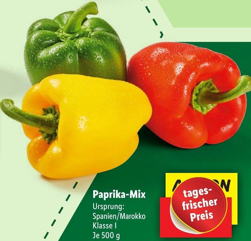 PaprikaMix 500 g Angebot bei Lidl