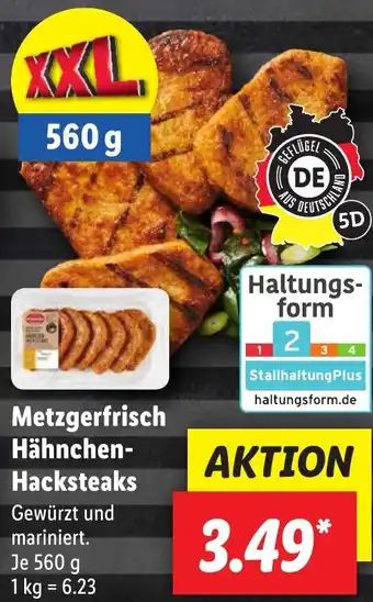 Lidl Metzgerfrisch Hähnchen Hacksteaks 560 g Angebot