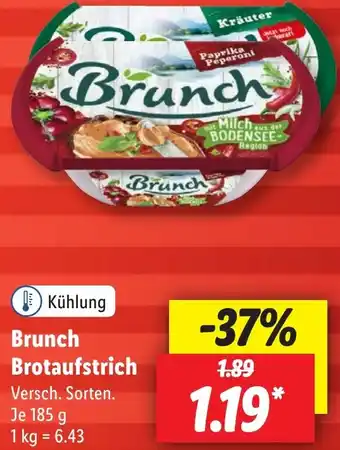 Lidl Brunch Brotaufstrich 185 g Angebot