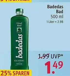 Rossmann Badedas Bad Angebot