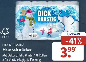 Aldi Süd DICK & DURSTIG Haushaltstücher Angebot