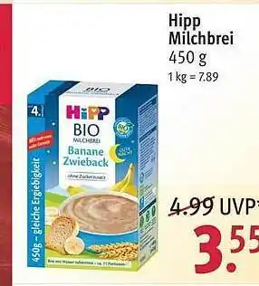 Rossmann Hipp Milchbrei Angebot