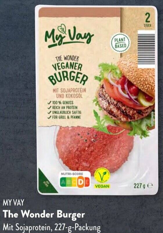 MY VAY The Wonder Burger 227 g Packung Angebot bei Aldi Süd