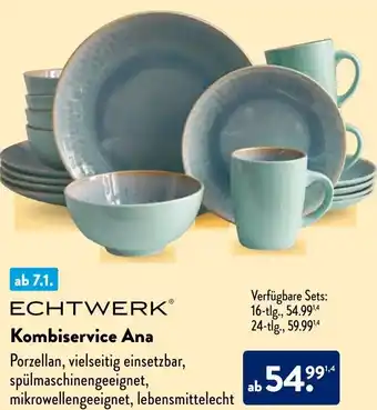 Aldi Süd ECHTWERK Kombiservice Ana Angebot