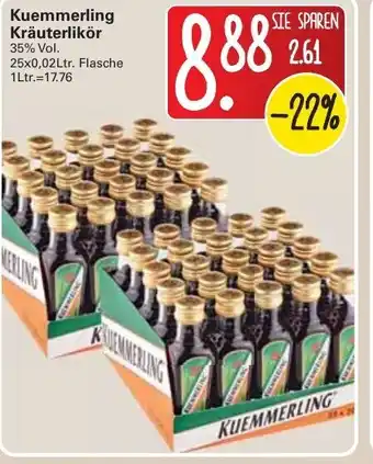 WEZ Kuemmerling Kräuterlikör 25x0,02L Angebot