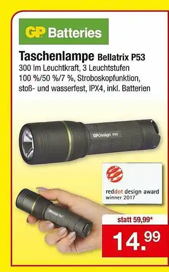 Zimmermann Taschenlampe Bellatrix P53 Angebot