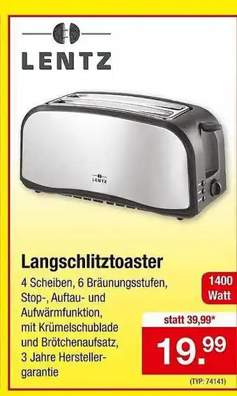 Zimmermann Langschlitztoaster Angebot