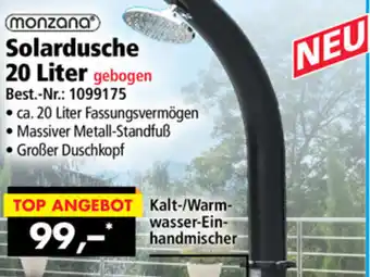 Norma Monzana Solardusche 20 Liter gebogen Angebot