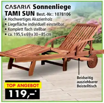 Norma Casaria Sonnenliege Tami Sun Angebot