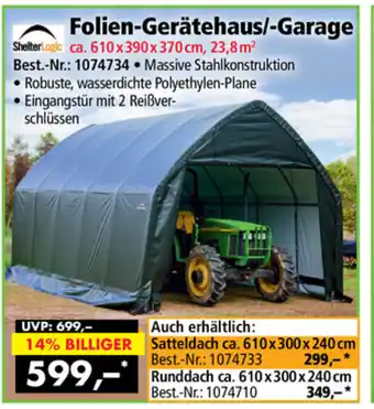 Norma Folien Gerätehaus/Garage Angebot