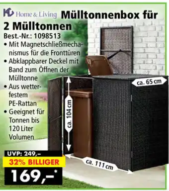 Norma Home & Living Mülltonnenbox für 2 Mülltonnen Angebot