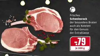 REWE Frisches Schweinerack 100g Angebot