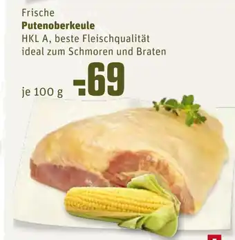 REWE Frische Putenoberkeule 100g Angebot