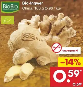 Netto Marken-Discount Bio-Ingwer China, 100 g Angebot