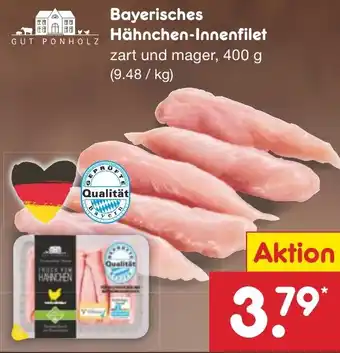 Netto Marken-Discount GUT PONHOLZ Bayerisches Hähnchen-Innenfilet 400 g Angebot