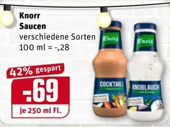 REWE Knorr Saucen 250ml Angebot