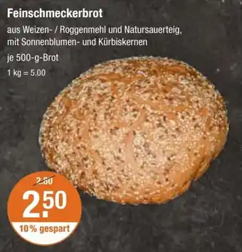 V Markt Feinschmeckerbrot je 500-g-Brot Angebot