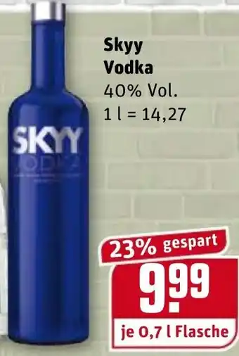 REWE Skyy Vodka 0,7L Angebot