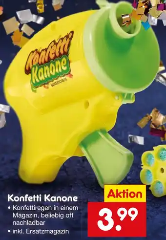 Netto Marken-Discount Konfetti Kanone Angebot