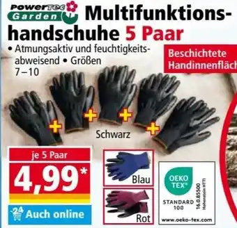 Norma PowerTec Garden Multifunktionshandschuhe 5 Paar Angebot