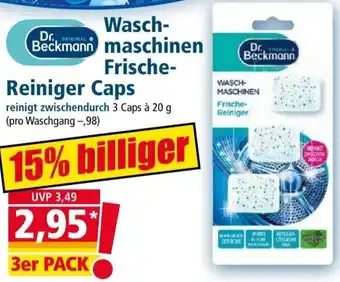 Norma Dr. Beckmann Waschmaschinen Frische Reiniger Caps 3er Pack Angebot