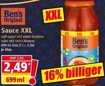 Norma Ben's Original Sauce XXL 699 ml Glas Angebot