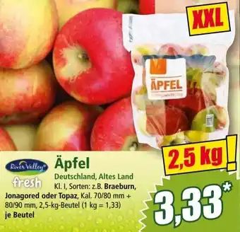 Norma River Valley Äpfel fresh 2,5 kg Angebot