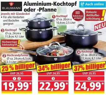 Norma BLAUMANN Aluminium-Kochtopf oder Pfanne Angebot