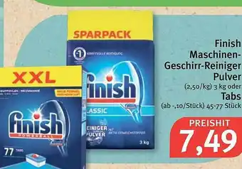 Feneberg Finish Maschinen Geschirr Reiniger Pulver oder Tabs Angebot