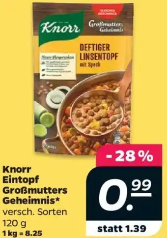 NETTO Knorr Eintopf Großmutters Geheimnis 120 g Angebot