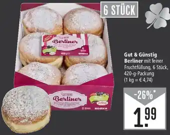 Marktkauf Gut & Günstig Berliner 420 g Packung Angebot