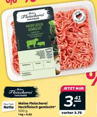 NETTO Meine Fleischerei Hackfleisch gemischt 500 g Angebot