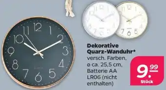 NETTO Dekorative Quarz-Wanduhr Angebot