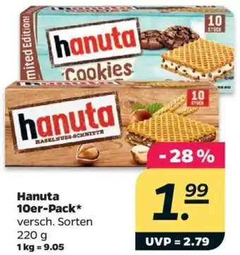 NETTO Hanuta 10er-Pack 220 g Angebot