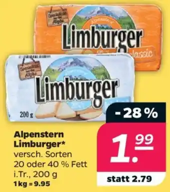 NETTO Alpenstern Limburger 200 g Angebot