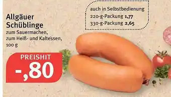 Feneberg Allgäuer Schüblinge Angebot