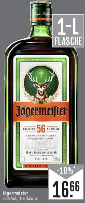 Marktkauf Jägermeister 1 L Flasche Angebot