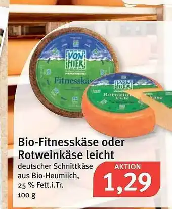 Feneberg Bio Fitnesskäse oder Rotweinkäse leicht Angebot