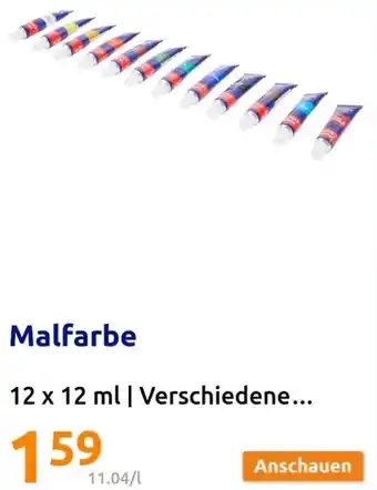 Action Malfarbe 12 x 12 ml Angebot