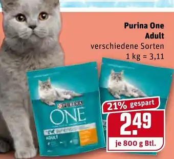 REWE Purina One Adult 800g Btl. Angebot