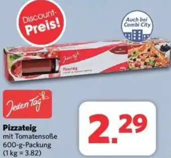 Combi Jeden Tag Pizzateig 600 g Packung Angebot