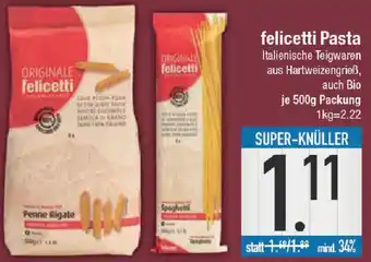 E-Center felicetti Pasta 500 g Packung Angebot