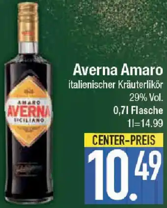 E-Center Averna Amaro italienischer Kräuterlikör 0,7 L Flasche Angebot