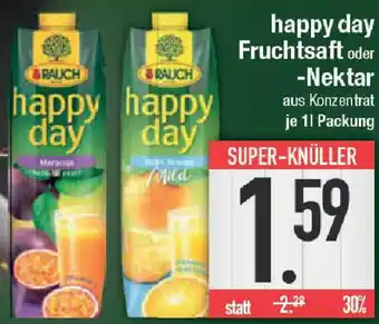 E-Center RAUCH happy day Fruchtsaft oder Nektar 1 L Packung Angebot