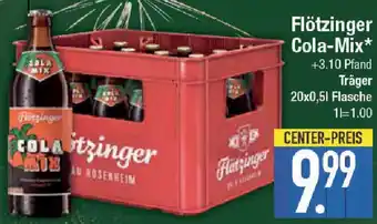 E-Center Flötzinger Cola-Mix 20x0,5 L Flasche Angebot