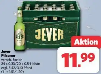 Combi Jever Pilsener 24 x 0,33/20 x 0,5 L Kiste Angebot